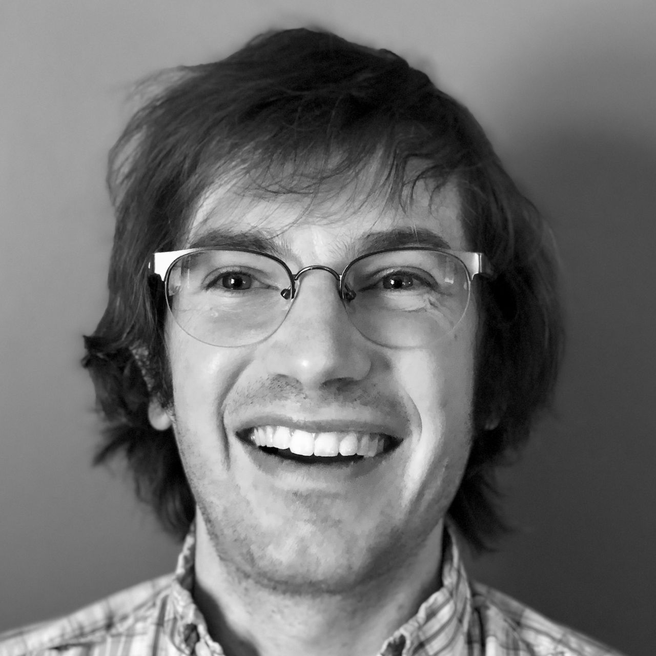 Sam Image of a human face in black and white